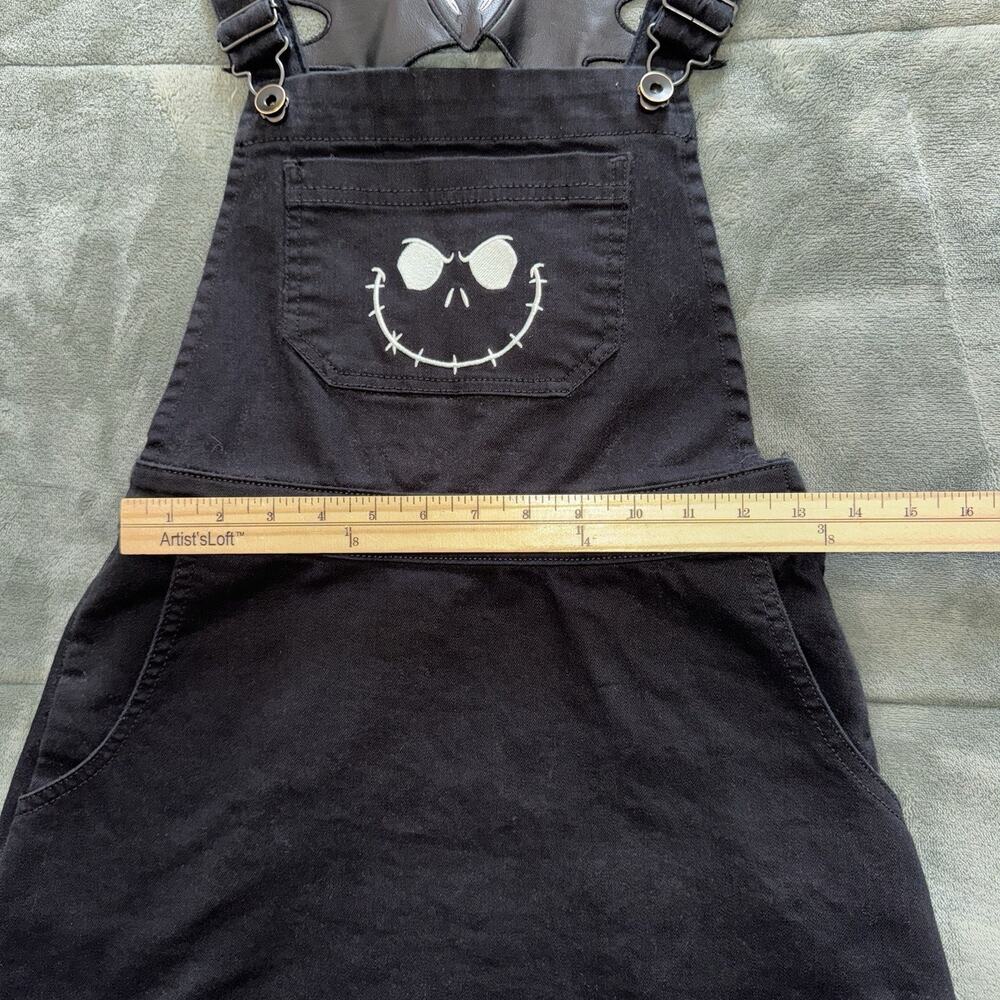 Nightmare Before Christmas Jack Skellington Back Bow Black Overall Skirt Size XS - Picture 9 of 9